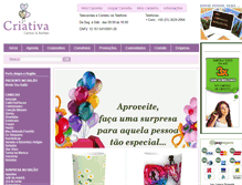 Tablet Screenshot of criativacestasebaloes.com